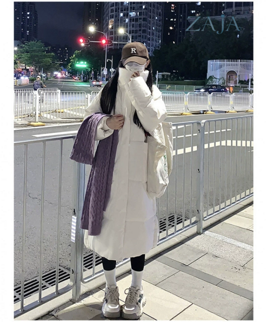 [초특가] ZAJA 여성 겨울 데일리 오버핏 빅포켓 보온 롱 패딩 패딩코트 웰론 패딩점퍼 아우터