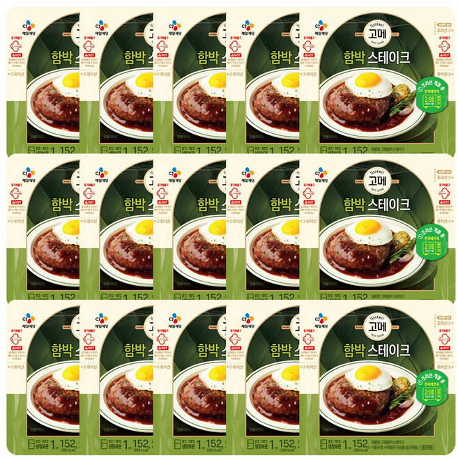 고메 고메함박스테이크, 152g, 15개