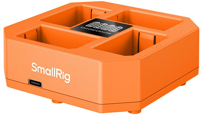 SmallRig NP-FZ100 四通道相機電池充電器 快速充電 電量顯示 USB-C接口, 4839, 1個