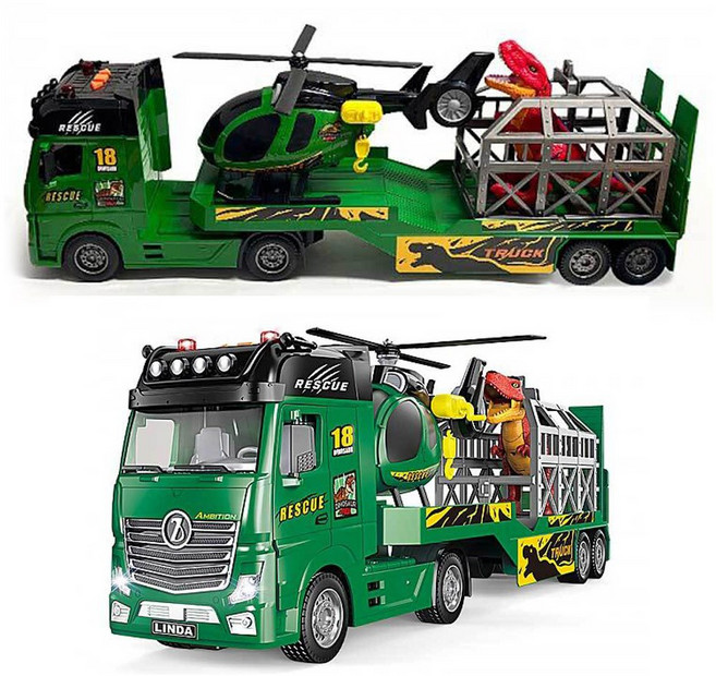 씽크토이 자동차장난감 다이노 트레일러 (460611) 트럭 트럭자동차, 본품, 상세참조, 1개