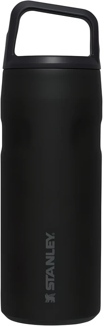 스탠리 아이스플로우 에어로라이트 캡 앤 캐리 + 텀블러, 블랙, 473ml, 1개 - 쿠팡