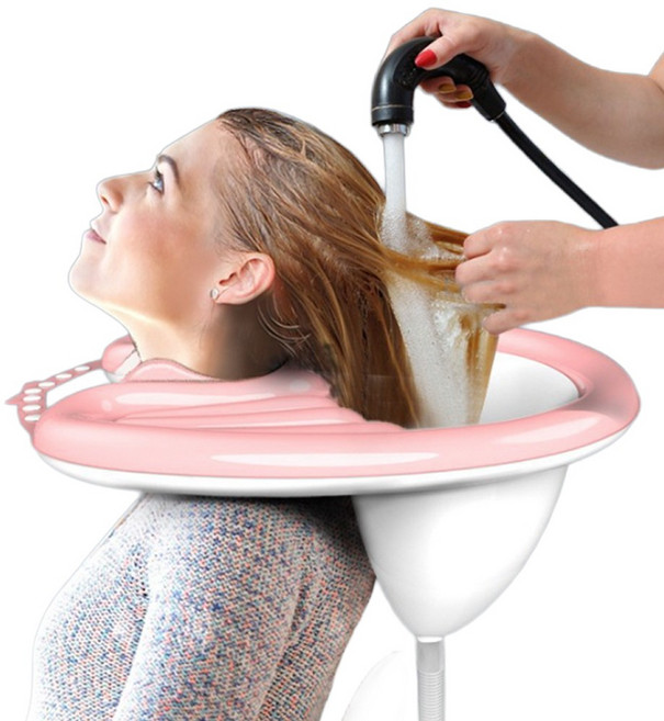 앉아서 머리감는 튜브형 받침대, 1개