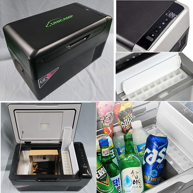 한엑스 쿨원 HG22(올블랙) 이동식 차량 캠핑용품 냉장고