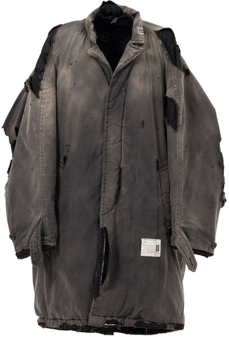 메종미하라야스히로 디스트레스드 코트