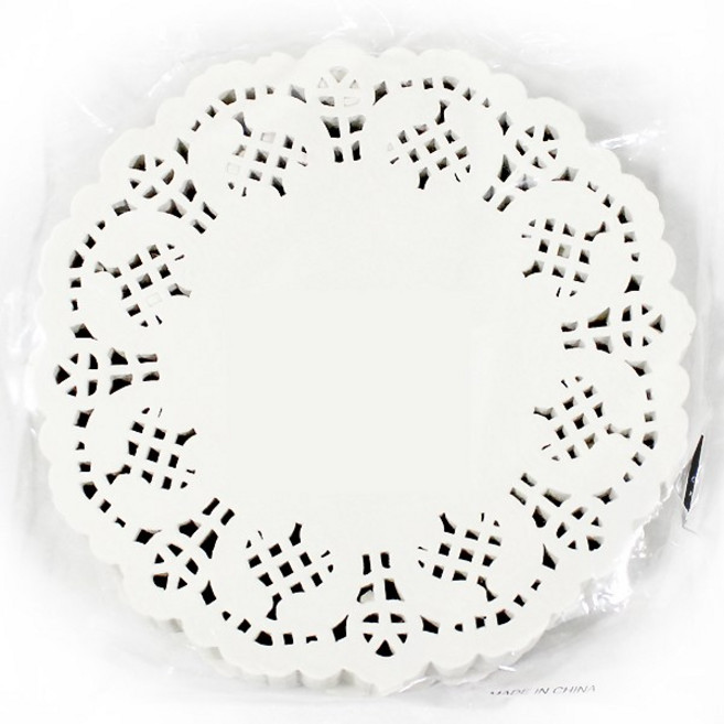 도일리 페이퍼 200장 종이레이스 포장지, 도일리 원형 9cm