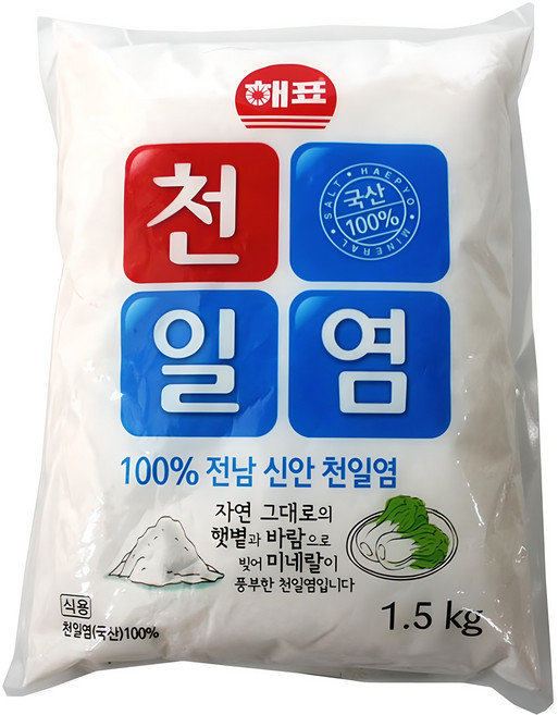 해표 전남 신안 천일염, 1.5kg, 1개