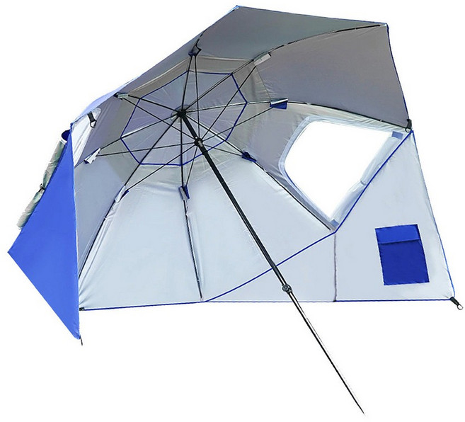 원터치 파라솔 블루 그늘막 해변 모래놀이