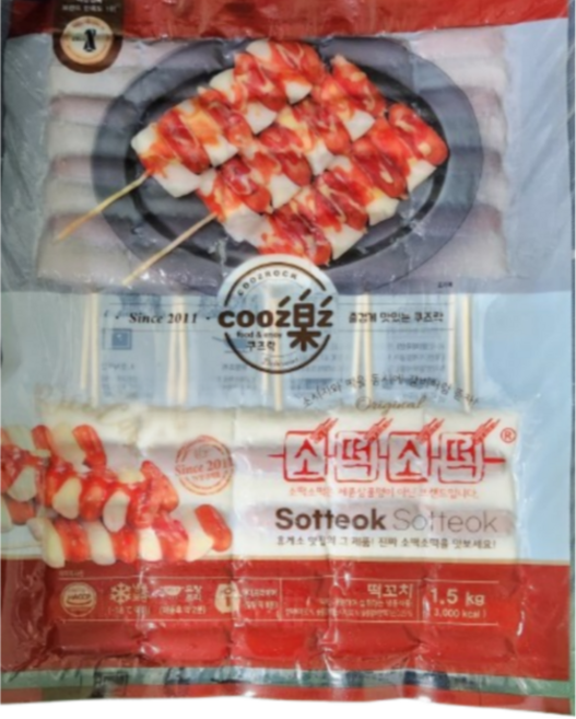 휴게소 소떡소떡(150gx10개입), 1.5kg, 2개