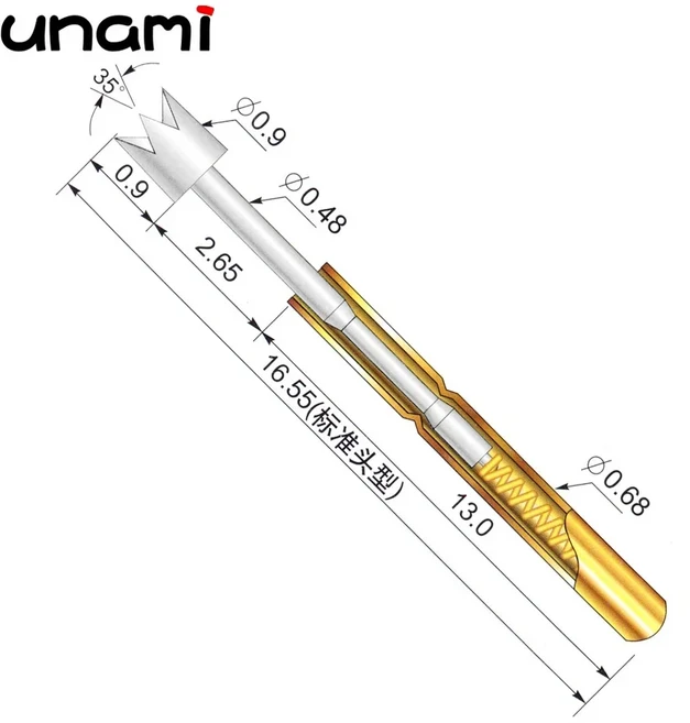 호환 스프링 테스트 프로브 포고 핀 P50-A2 P50-B1 P50-D R50-2S, 16 P50-Q2