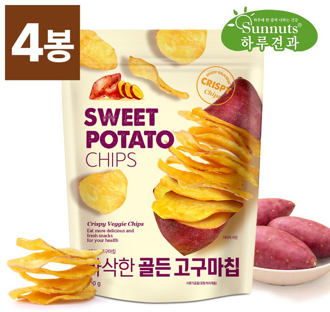 골든 고구마칩, 200g, 4개