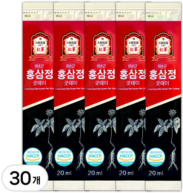 6년근 홍삼정 굿데이스틱 (벌크), 1개