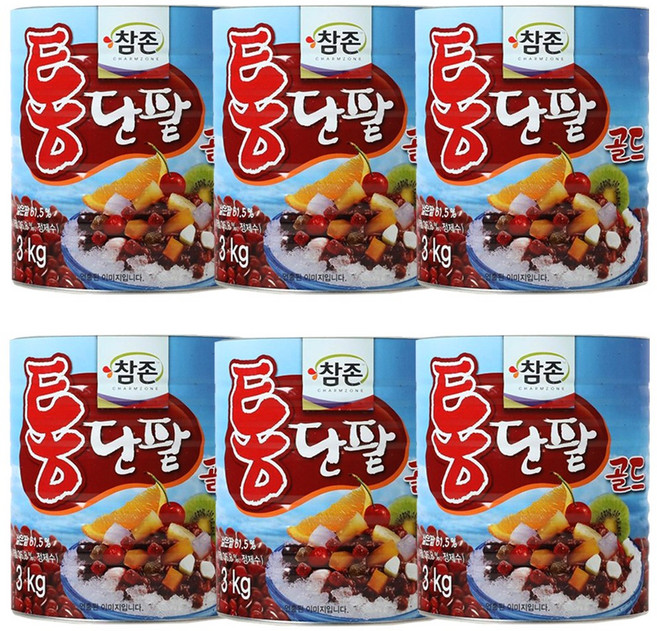 참존식품 통단팥 골드, 6개, 3kg