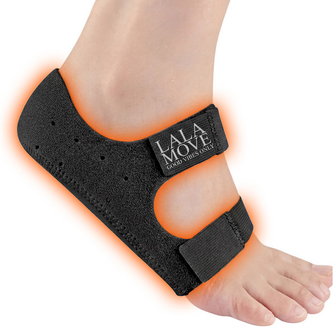 라라무브 족저근막 아치 발바닥 뒤꿈치패드, 블랙, 1세트