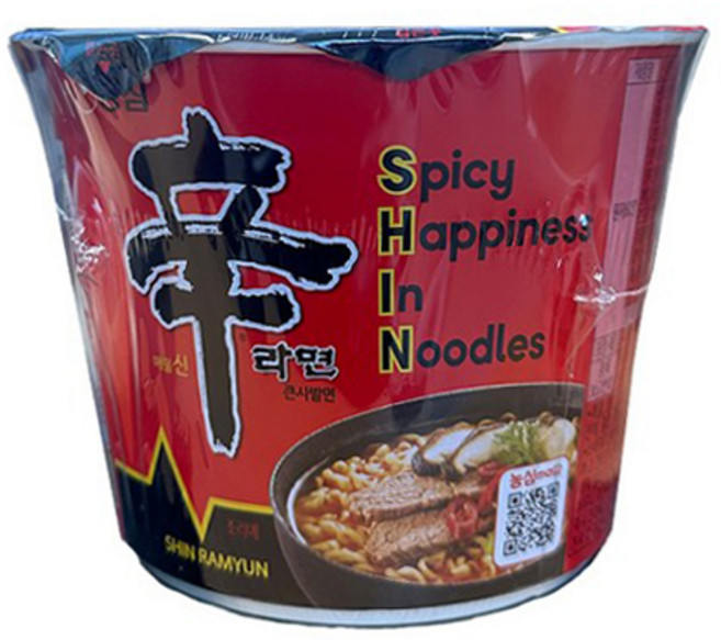 농심 신라면대컵큰사발면114g X16개입+맛기차콘무료배송, 16개, 1개