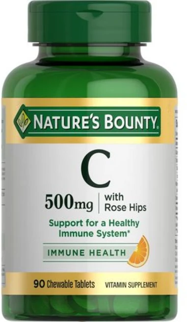 네이처스 바운티 순수 비타민 C 500mg - 100정 4개 팩 Nature's Bounty Pure Vitamin C 500 mg - 100 Tablets Pack of 4, 100개(4팩), 1개 - 쿠팡