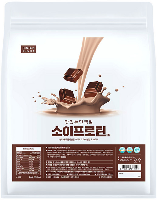 프로틴스토리 맛있는 단백질 소이프로틴 초코맛, 2kg, 1개