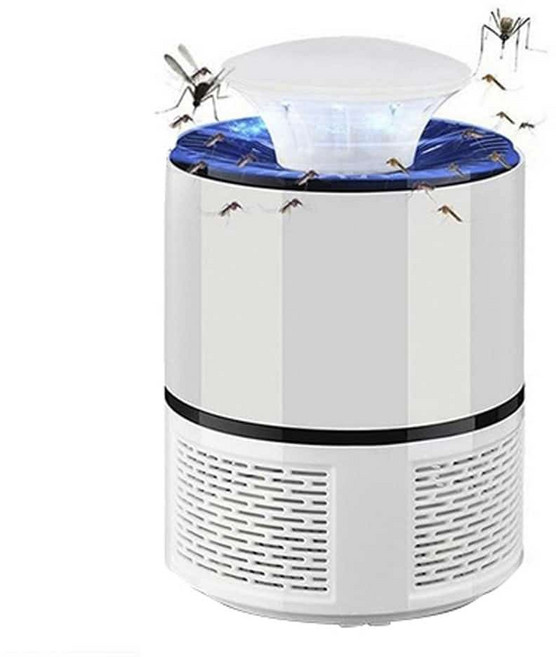 전기트랩 모기유 LED 모기 흡입 저소음 포집기 2개 30일 지속 유인제 캠핑모기퇴치, 화이트 2개, 본상품