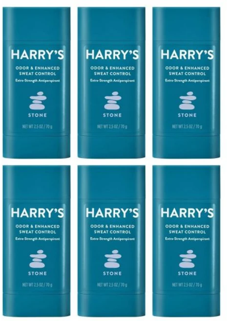 해리의 데오드란트 & 해열제 - 남성용 냄새 및 땀 조절 레드우드(6팩), 70g - 쿠팡