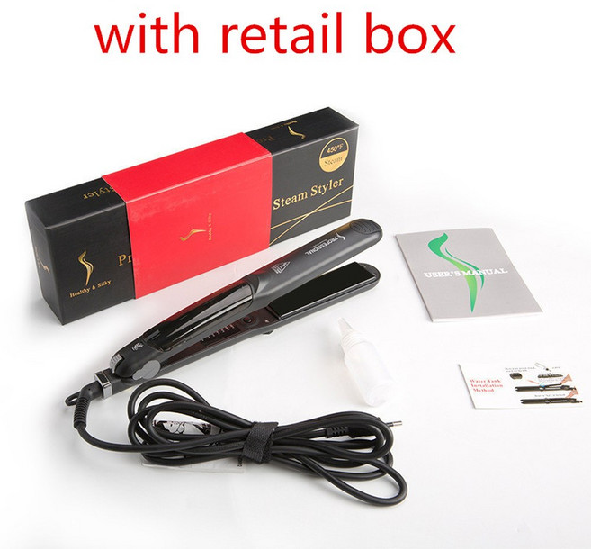 머리 직선 스팀 빠른 가열 플랫 증기 스타일 도구, 01 영국, With Box