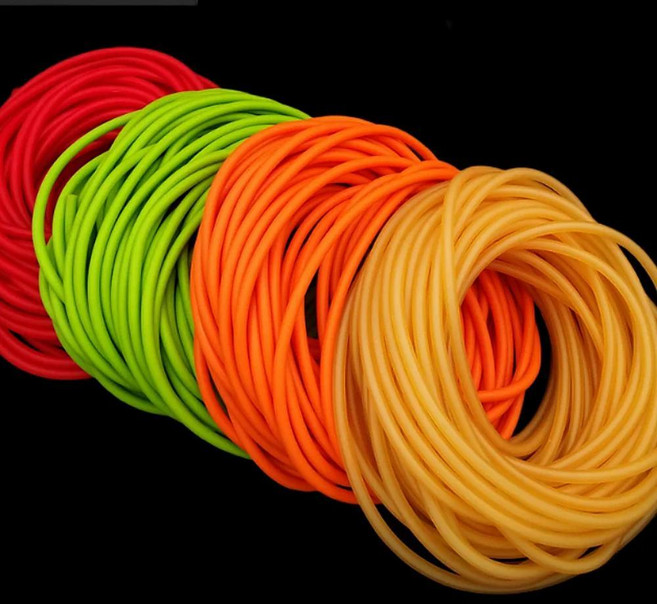 5m 사격용 새총 사냥 고무 고탄성 직경 라텍스 밴드 천연 색상 2x5mm 액세서리 튜브 가지, Red 2 Meter, 1개