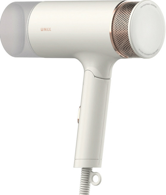유닉스 1700W 접이식 헤어 드라이어, UN-A1690, 화이트골드