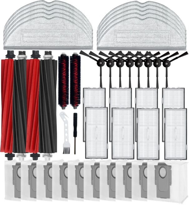 비브랜드 호환 로보락 S8 프로 울트라 pro ultra 소모품, 1개, 1년소모품 44pcs