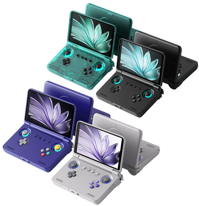 Retroid 레트로이드 포켓 플립 2 SD865 휴대용 안드로이드 OLED 핸드헬드 게임기 8+128GB, 블랙