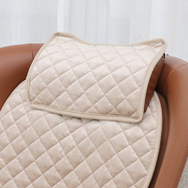 [국내제작100%]맘네스트 세라젬 파우제 M2 M4 안마의자 보조시트 천갈이 커버 교체, 세라젬 헤드커버, 세라젬 헤드커버-벨벳 베이지