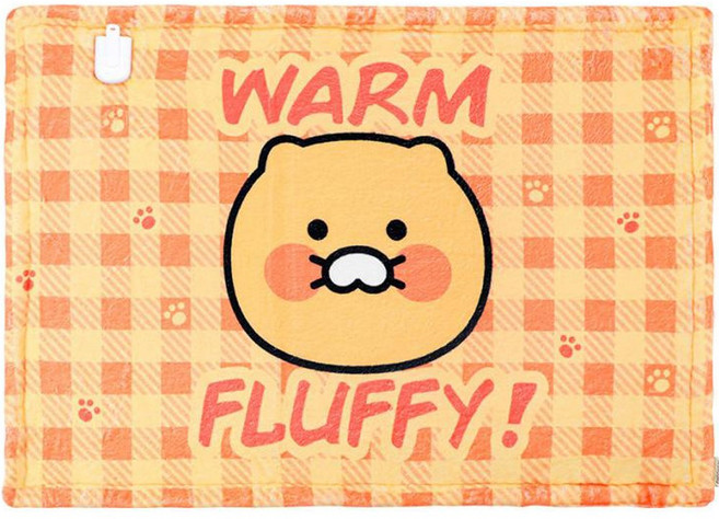 [카카오프렌즈 춘식이 온열 무릎 담요] 전기무릎담요 사무실전기담요 겨울무릎담요 따뜻한무릎담요 사무실방한용품 학생전기담요