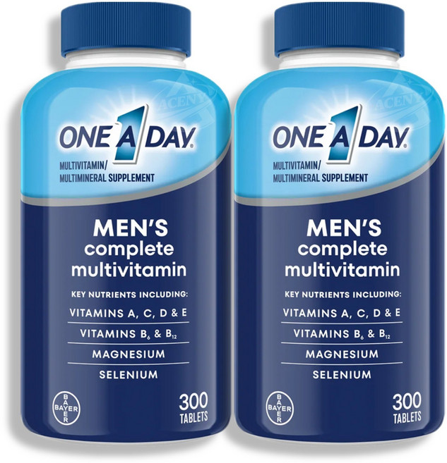 One A Day 원어데이 남성용 멀티비타민 300정, 2개