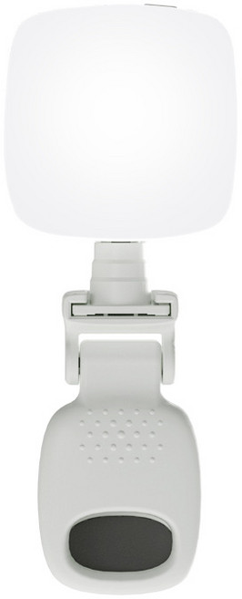 AURRA 휴대폰 조명 클립형 조명 클립형 셀카 방송 촬영조명 충전식 LED 링라이트, 1개, 흰색