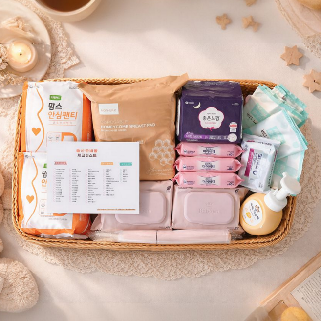 달그림 맘편한 출산용품세트 11종 출산준비물리스트 출산가방 맘스안심패드 산모패드, 1개