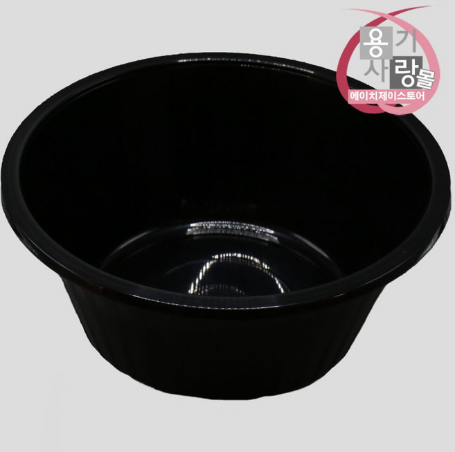 중화면용기 중국집 그릇 대 BW 2190L 검정 400개, 100개