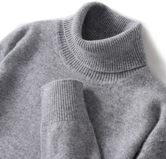 WPUY 캐시미어 100 목폴라 남자캐시미어니트 울니트 3XL 남자 니트 캐시미어 소프트 스판 터틀넥니트 스웨터