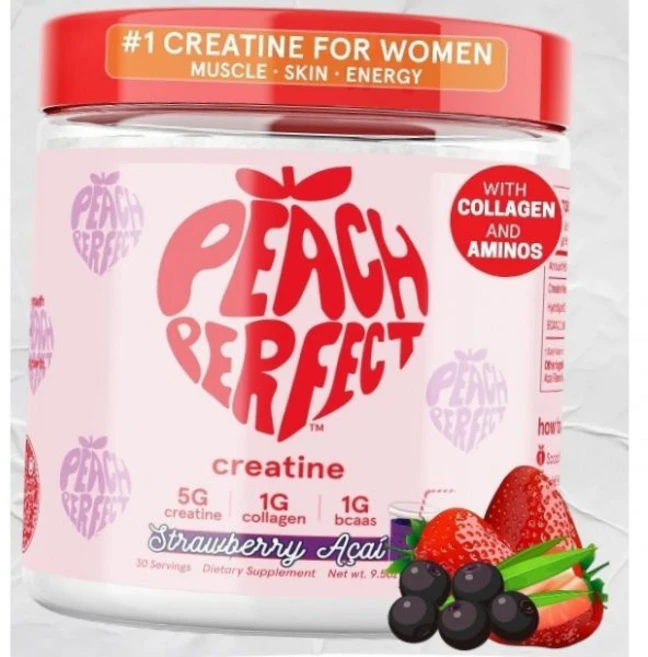 크레아틴 모노하이드레이트 파우더 여성용 글루트 빌더 BCAA 당 5g 비건 미세화 에너지 근육 지원 제품 3, Strawberry Acai, 30 Servings (Pack of 1) - 쿠팡