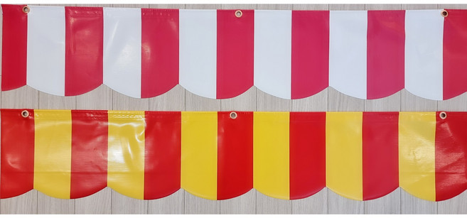 홈포차 베란다포차 실내포차 인테리어 가랜드 꾸미기 용품 소품, 노랑빨강