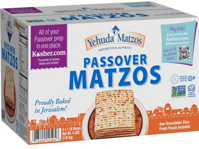 Yehuda 맛짜 마차 마짜 유월절 예후다 신선하게 구운 마쪼 1파운드 5개입 보너스 1개 재밀봉 가능 유지용 파우치 슈퍼 크리스피하고 맛있어요 까지 신선함, 16 온스 (4개 팩), 2.27kg