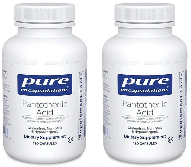 Pure Encapsulations 퓨어 인캡슐레이션스 판토텐산 비타민 B5 500mg 120정, 2개 - 쿠팡