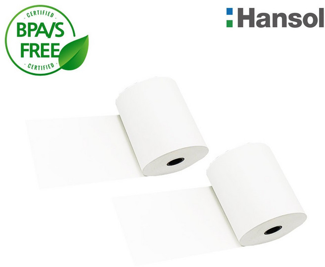 바이메리 감열지 한솔 57X50 무지 약관 포스용지 2인치 포스영수증용지 BPA/BPS FREE/groce, 12개