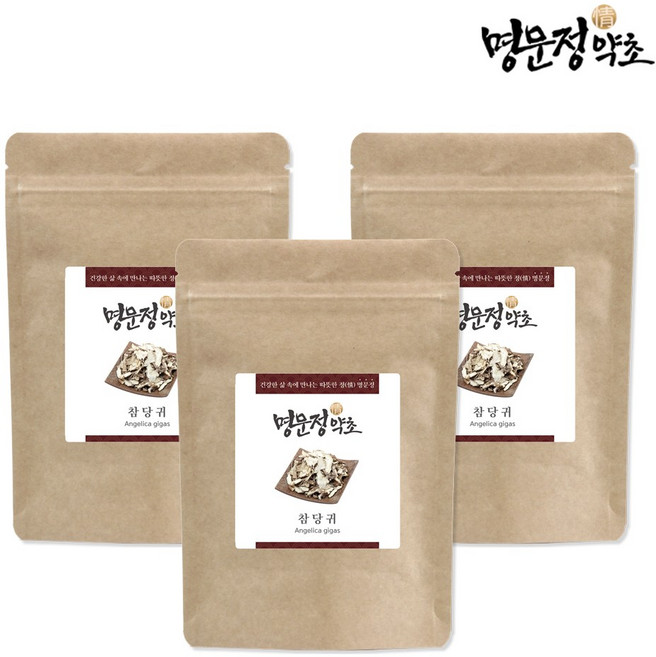 명문정약초 참당귀 분말 데커신 효능 당귀 뿌리 분말가루, 150g, 3개