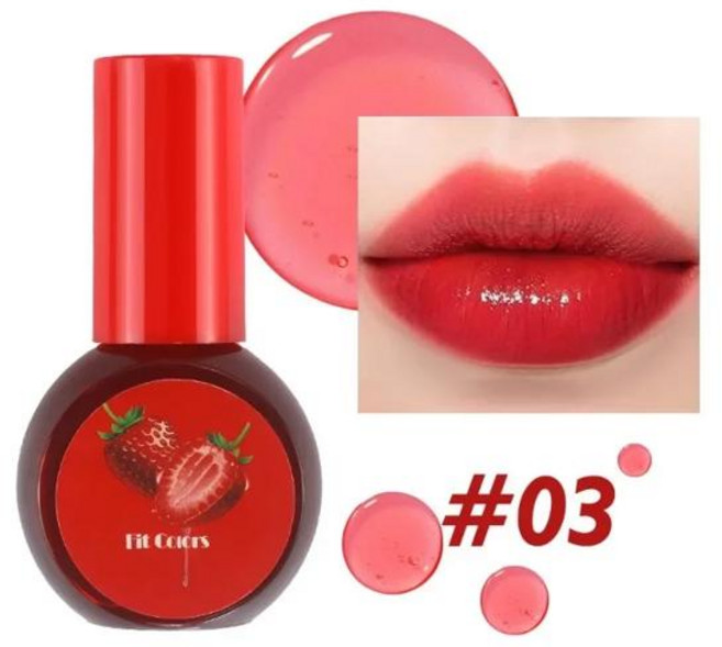 립 과일 주스 레드 색조 미러 워터 라이트 리퀴드 블러쉬 모이스춰 라이징 글로스 뺨 메이크업 오랫동안 지속되는 컬러 화장품, [01] 03