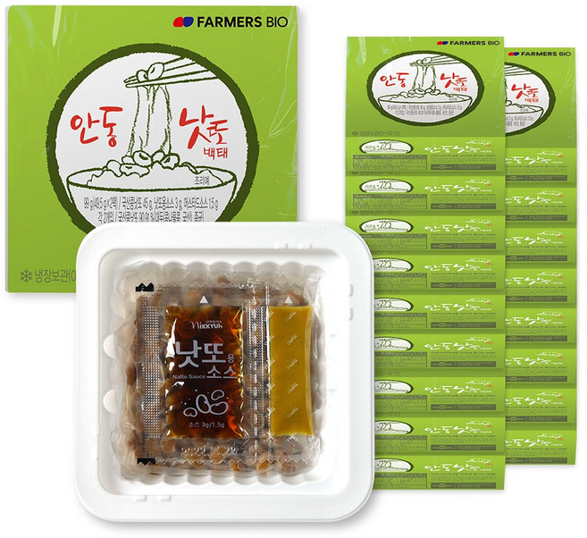 우리콩 안동낫또 생청국장 백태 / 흑태, 49.5g, 36개