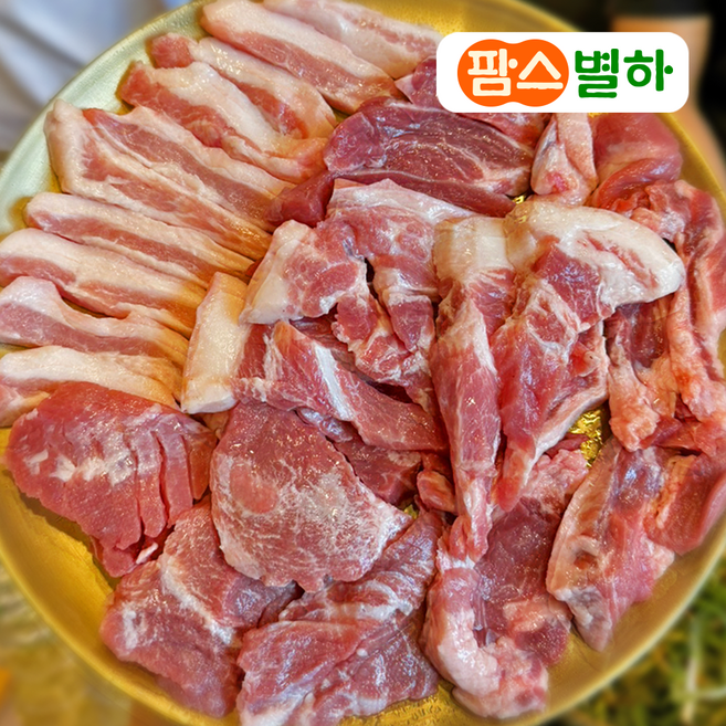 팜스별하 국내산 김해 뒷고기 모둠 돼지고기 모듬 꼬들살 뽈살 콧등살 삼각살 항정살 돈설 돈차돌 대패 특수부위 부속고기 캠핑고기, 돈차돌 대패 500g, 1개, 500g