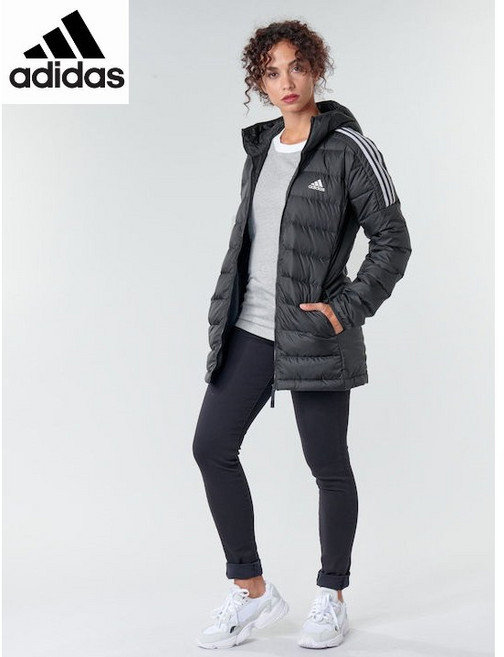 아디다스 우먼스 덕 다운 코트 에센셜스 다운 파커 GH4590