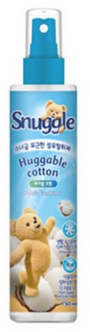 스너글 포근한 섬유탈취제 허거블 코튼 본품, 150ml, 2개