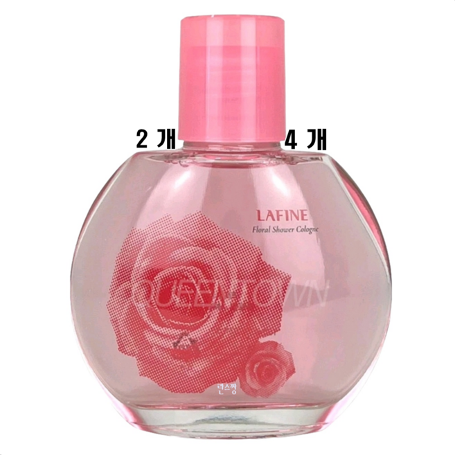 라피네 플로럴 샤워코롱 바디향수/란스짱, 4개, 150ml