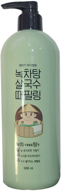라끄베르 녹차탕 살국수 때밀이 바디필링, 500ml, 1개