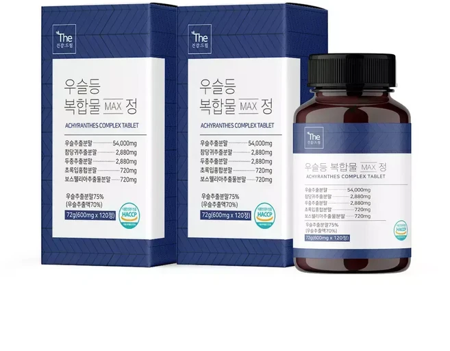 더건강드림 무릎 연골 관절에 좋은 우슬등복합물 참당귀 max 120정 2박스, 1개