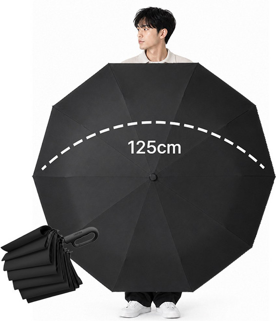 캐시리 데일리 3단양우산 튼튼한 자동 우산 양산