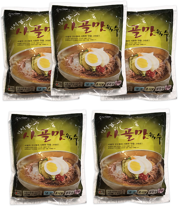 맛있는 냉면 재료모음 / 냉면육수 참설악 사골육수, 330g, 5개